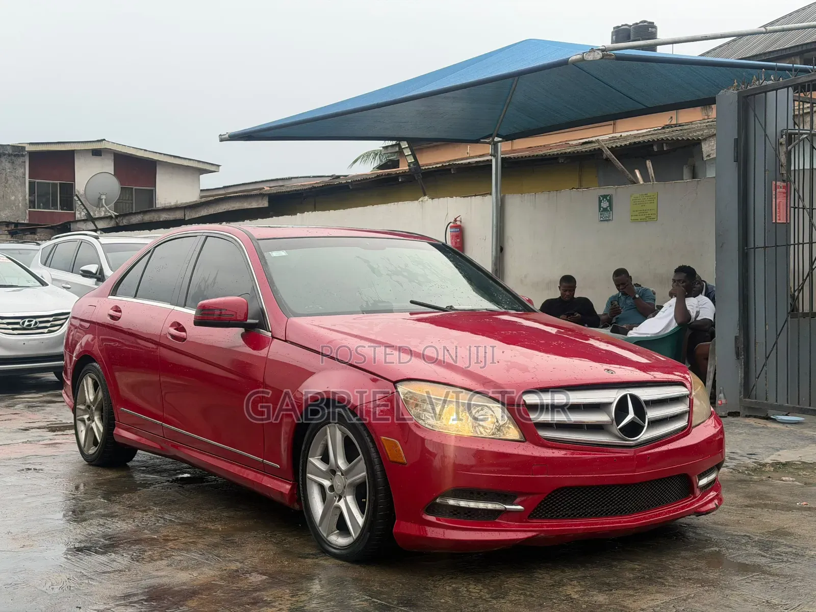 Mercedes-Benz C300 2008 Red