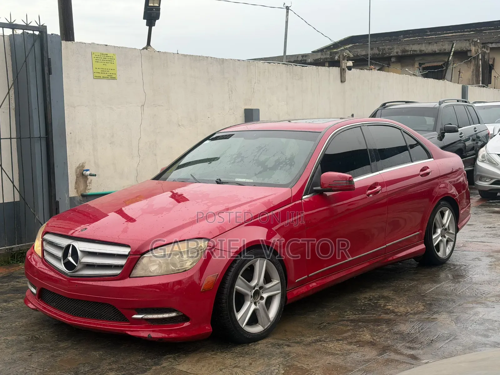 Mercedes-Benz C300 2008 Red