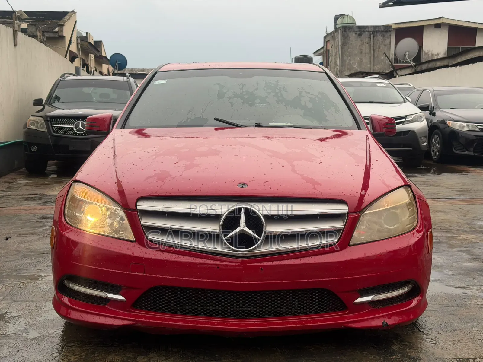 Mercedes-Benz C300 2008 Red