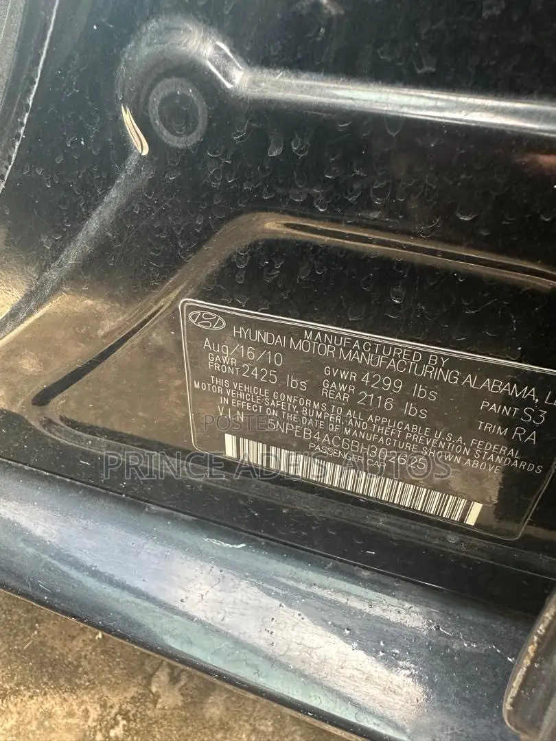 Hyundai Sonata 2012 Black