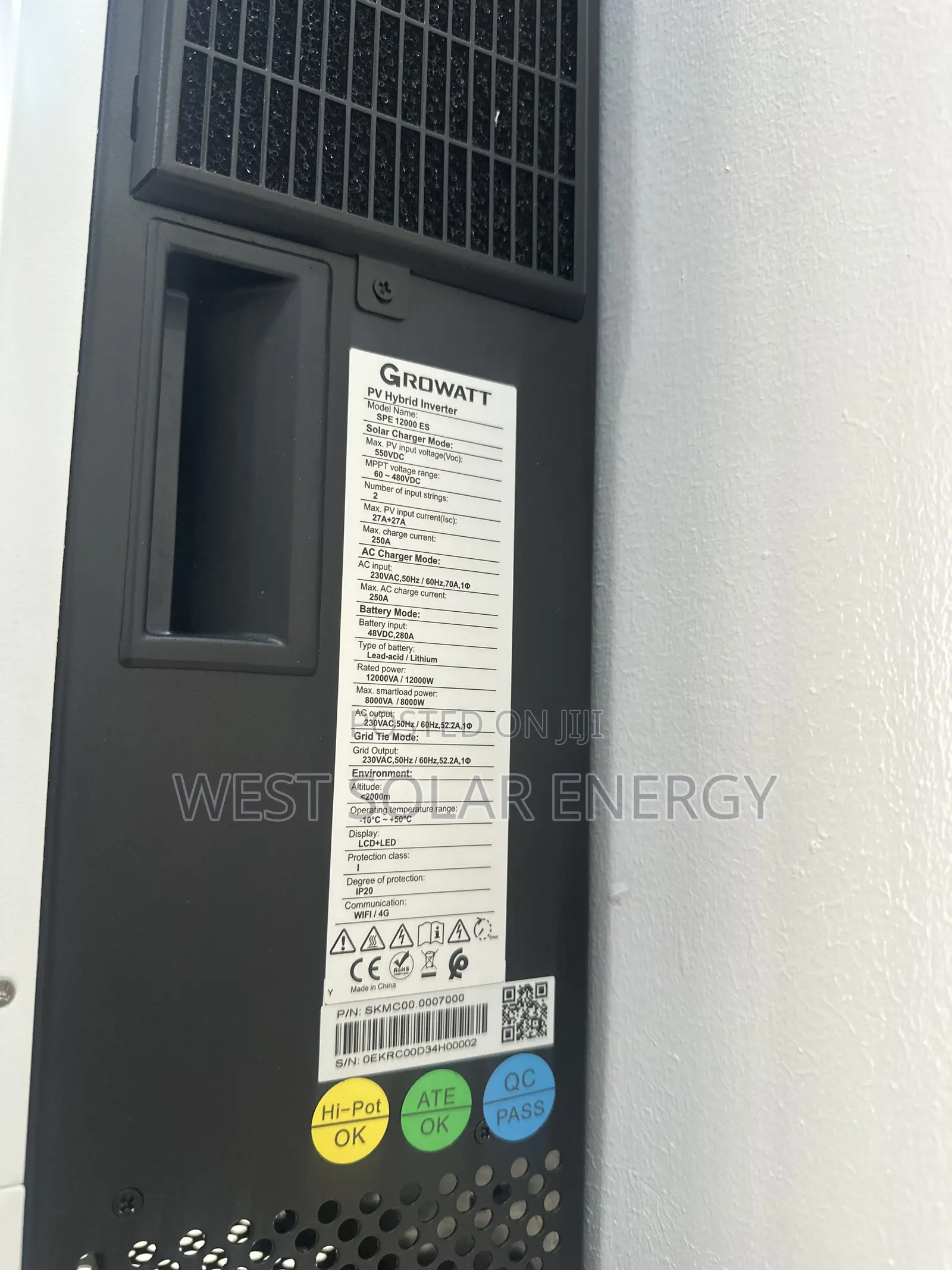Growatt 12kVA 48V Hybrid Solar Inverter