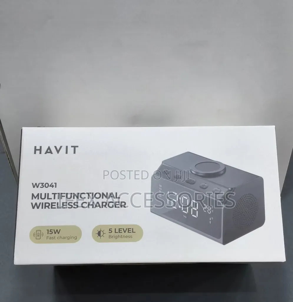 Havit W3041 Multifunctional Wireless Charger, Speaker and Alarm