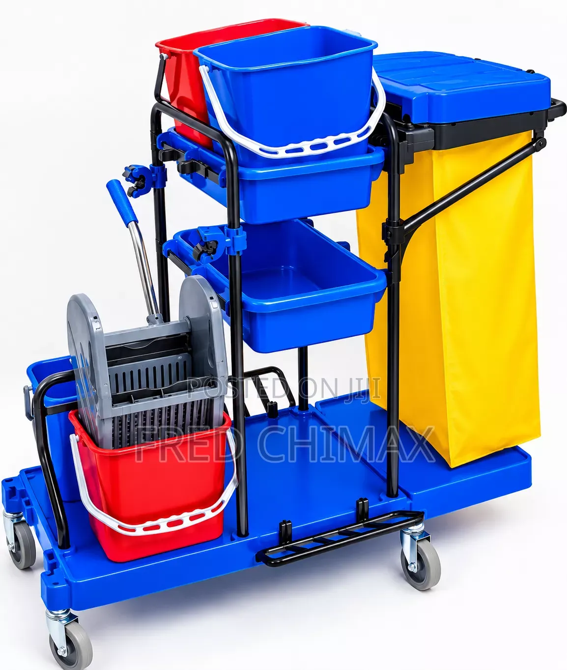 Professional Janitorial Cleaning Trolley