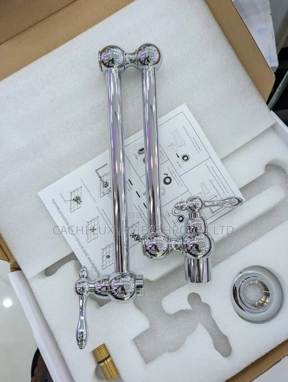 Vintage-Style Wall-Mounted Pot Filler Tap