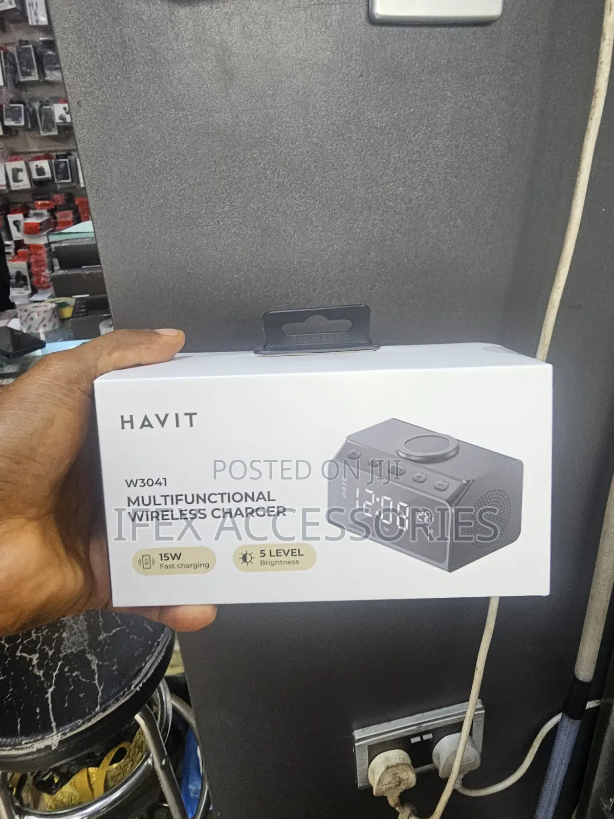 Havit W3041 Multifunctional Wireless Charger, Speaker and Alarm