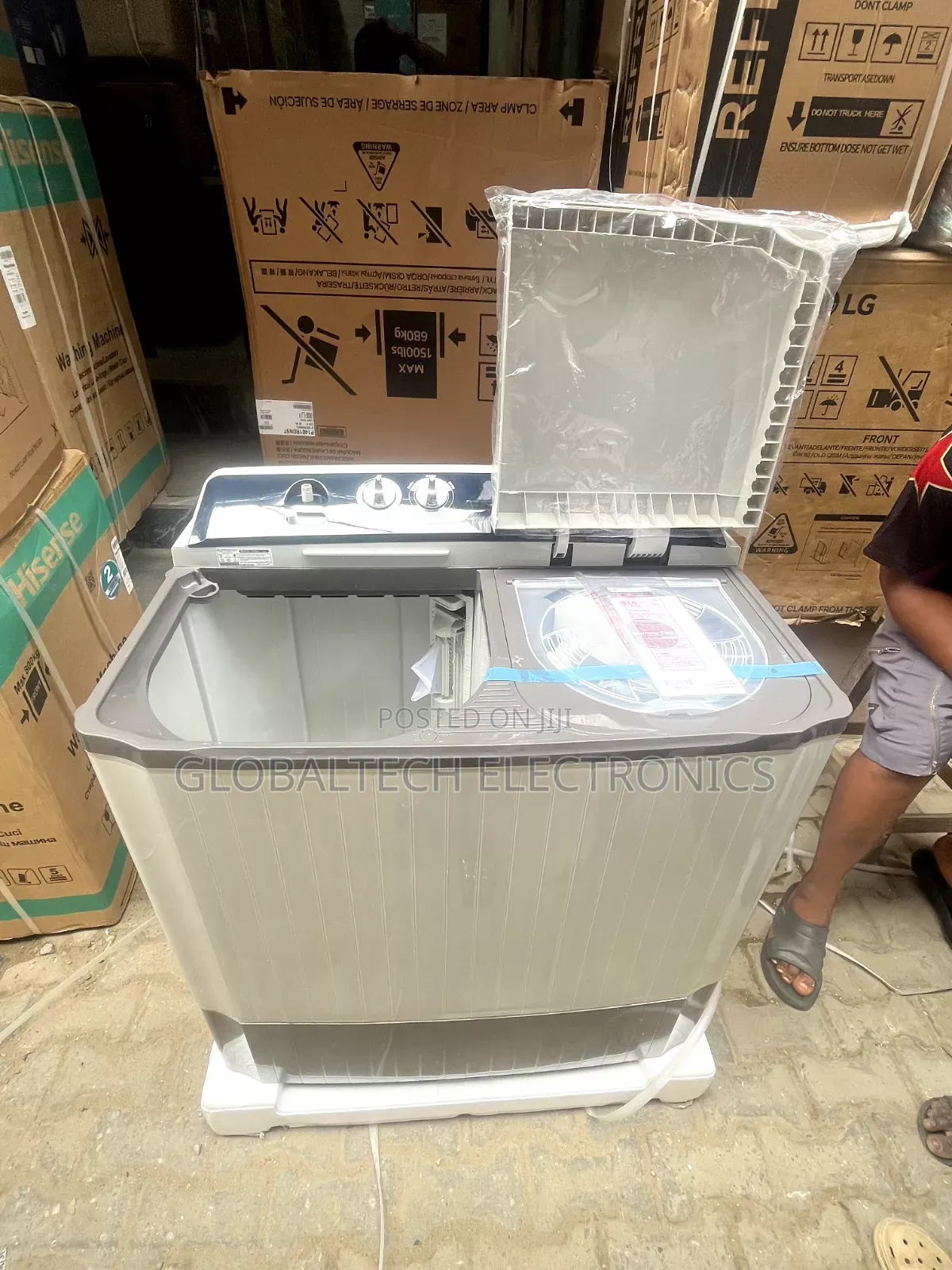 LG Top Load Twin Tub 13KG (P1401RWPL) Manual Washing Machine