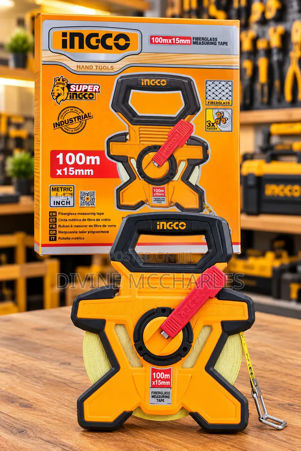 100meters Ingco Fiber Tape