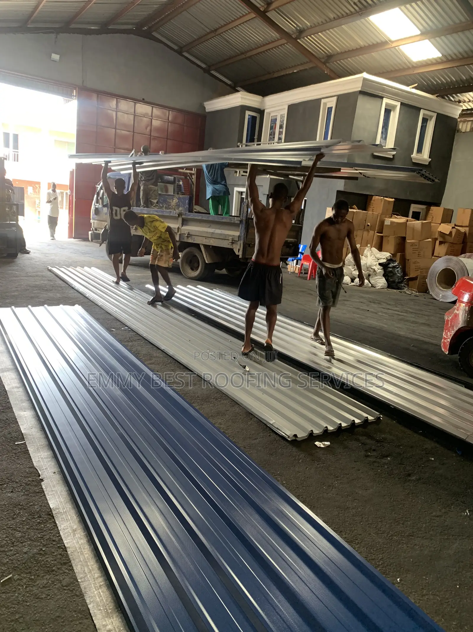 Copper Blue Aluminium Roofing Sheet 0.70mm - Agege Factory