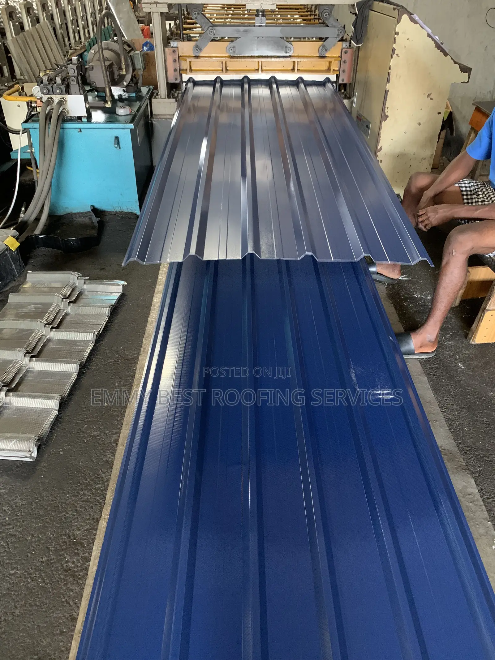Copper Blue Aluminium Roofing Sheet 0.70mm - Agege Factory