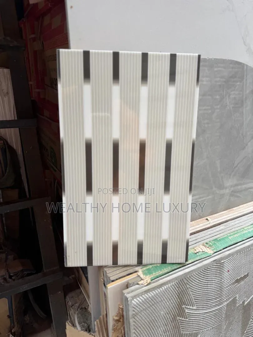 25x40 Linear Dashed Accent Wall Tile (Polished Finish)