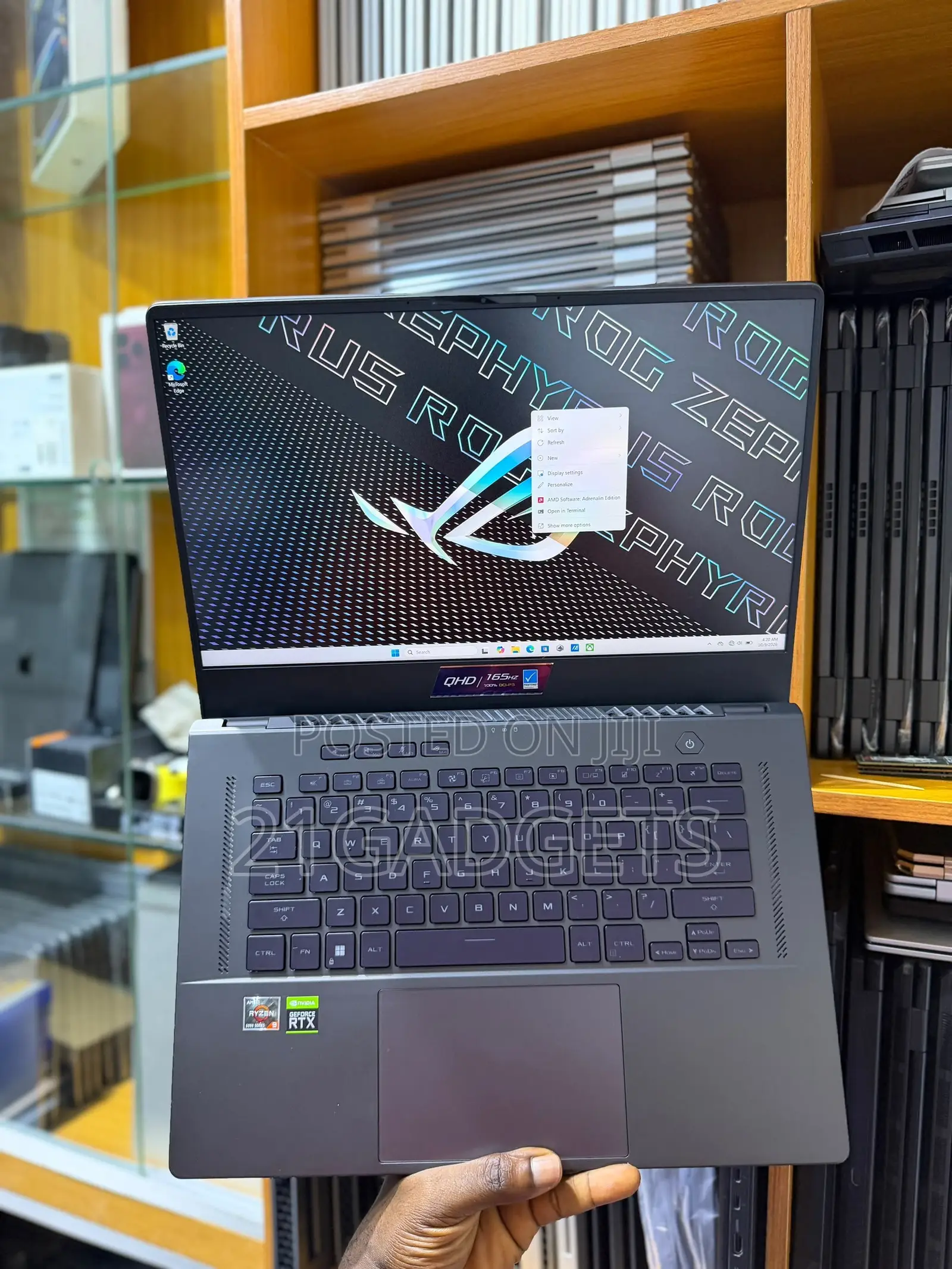 Laptop Asus ROG Zephyrus G15 16GB AMD Ryzen 9 SSD 512GB