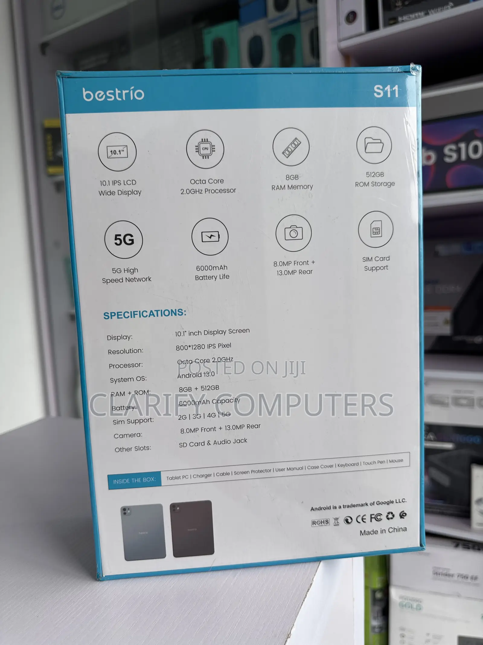 New Bestrio Tab S11 512 GB Silver