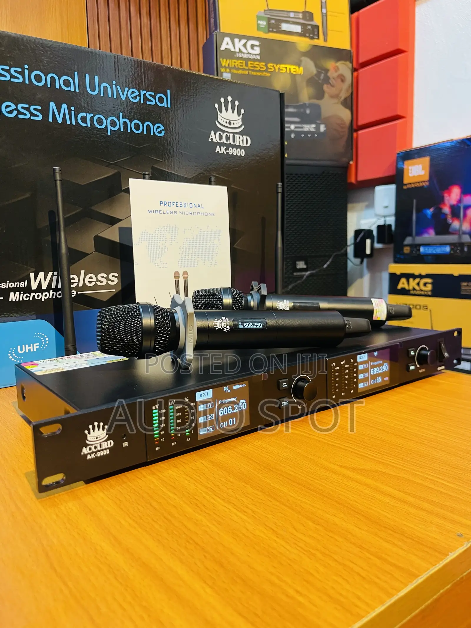 ACCURD AK-9900 Professional Dual Handheld Digital Wireless Microphone