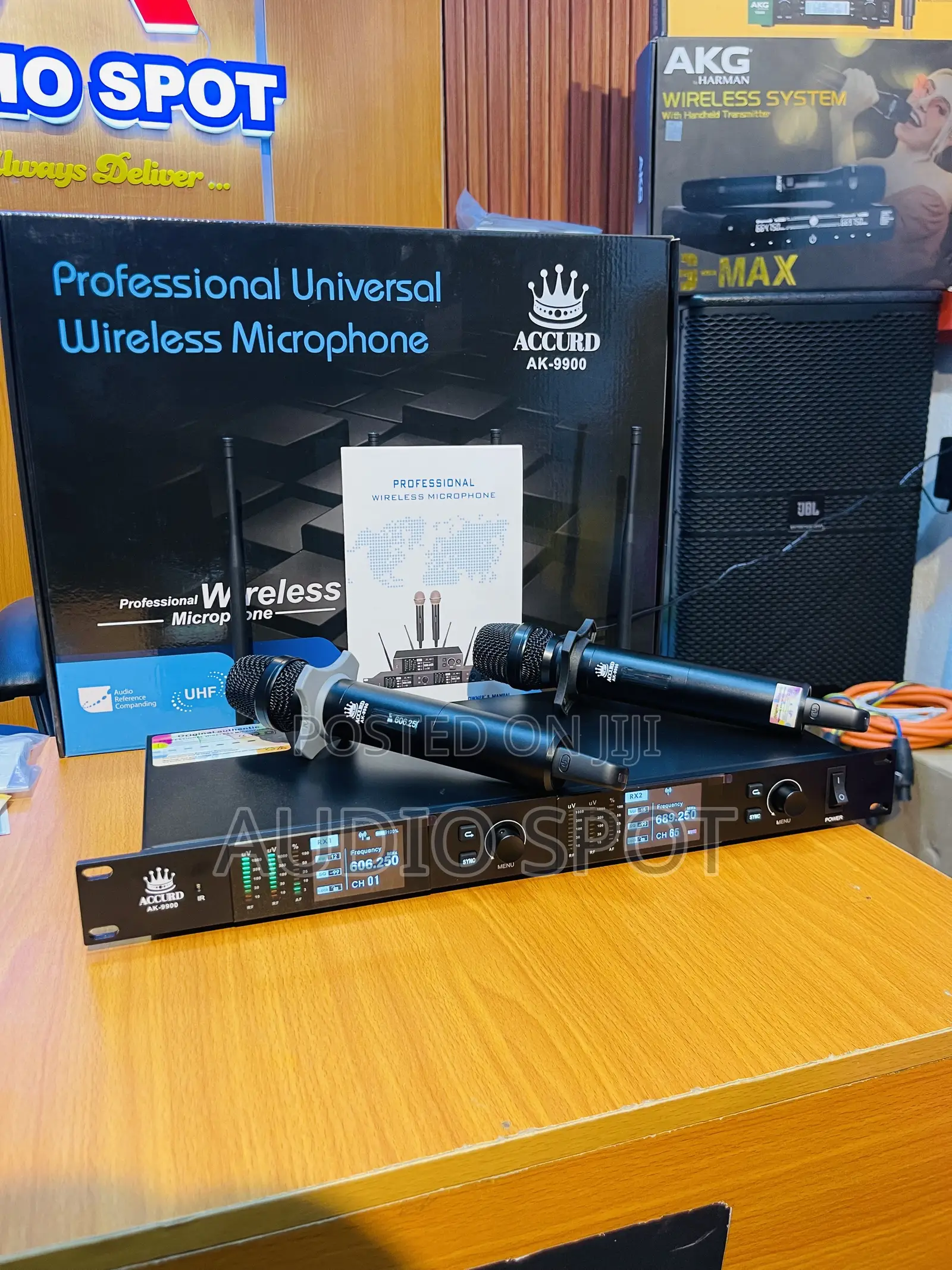 ACCURD AK-9900 Professional Dual Handheld Digital Wireless Microphone
