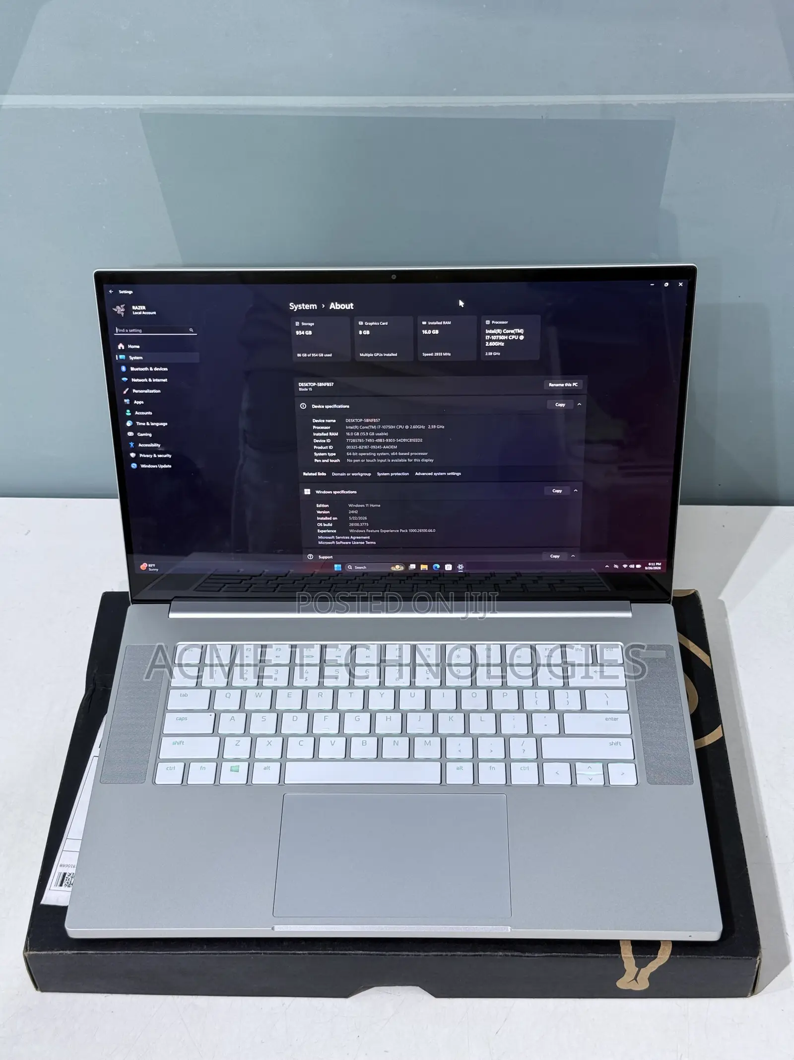 Laptop Razer Blade 16GB Intel Core i7 SSD 1T