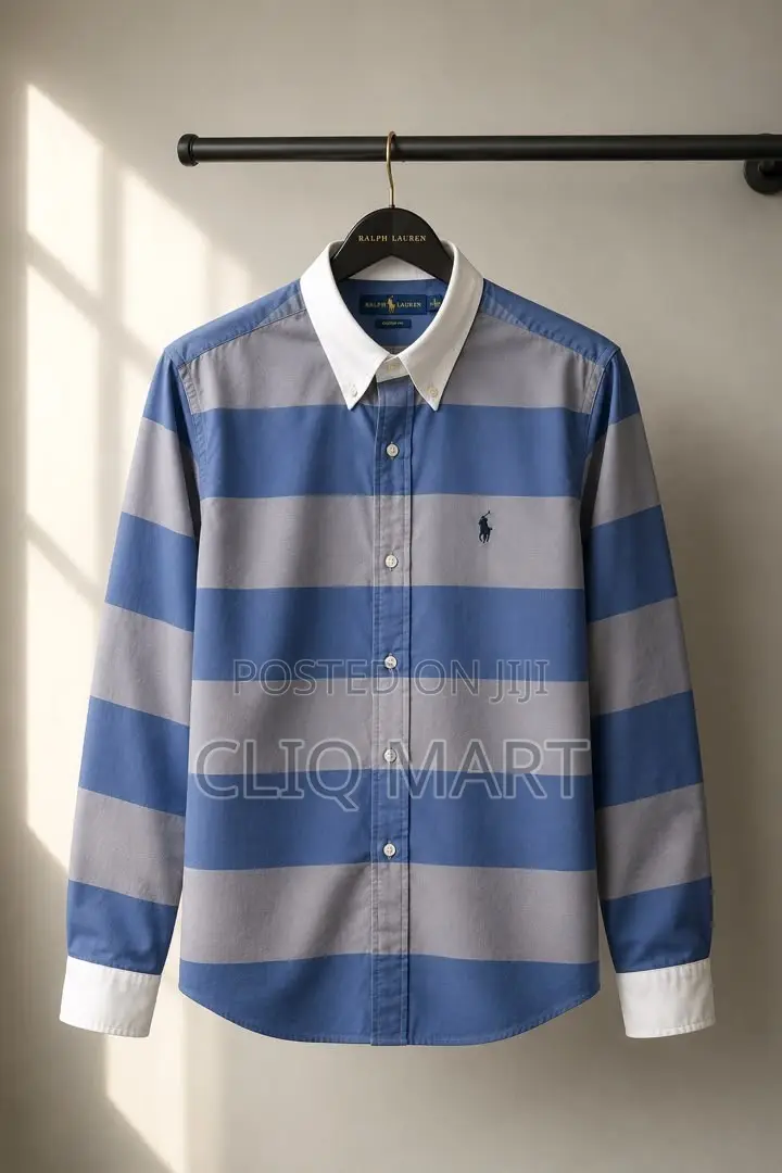 Ralph Lauren Striped Long-Sleeve Button-Down Shirt