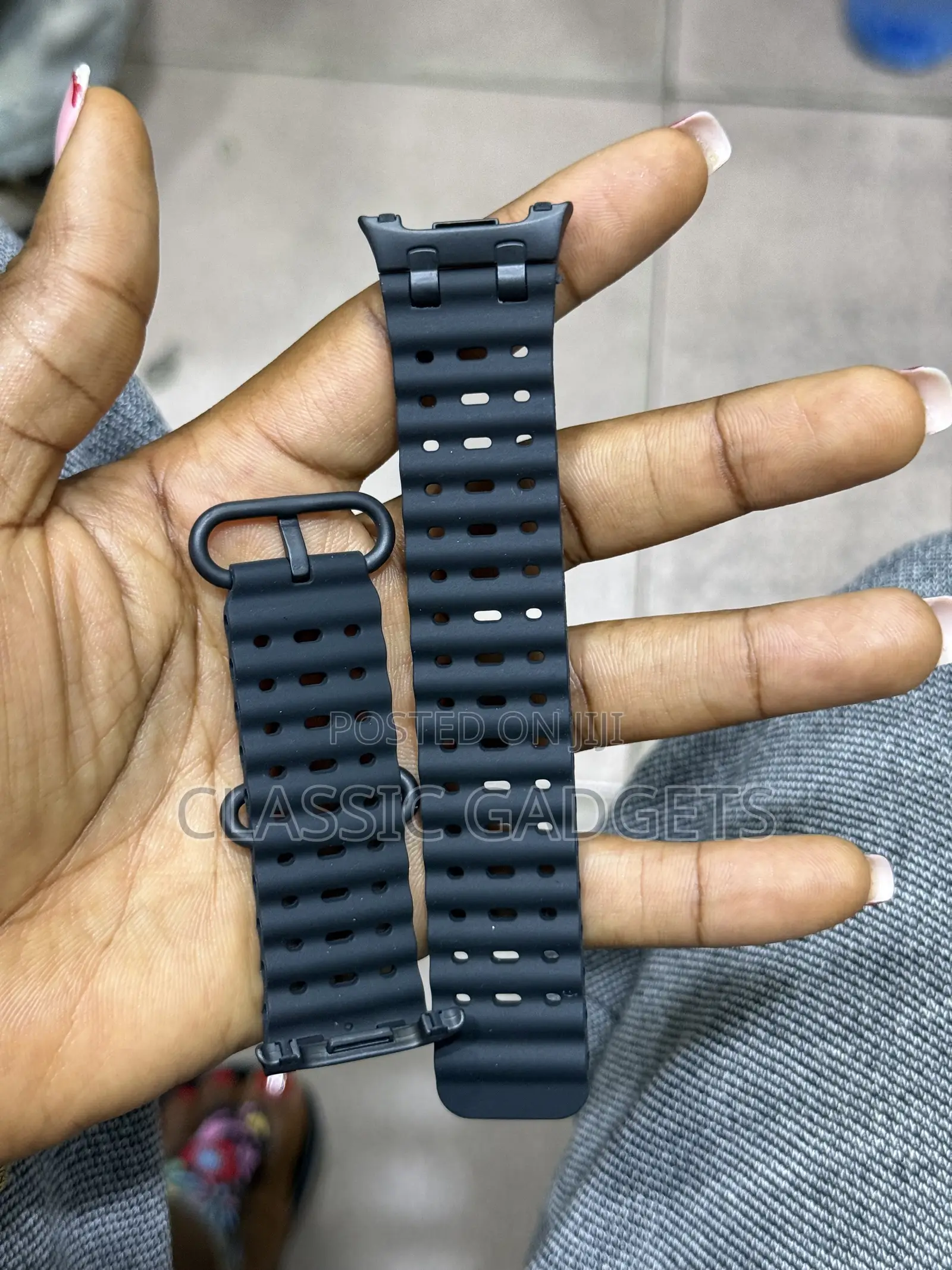Wavy Rubber Buckle Replacement Strap for Samsung Galaxy Watch 9