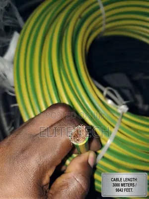 Brand New 25mm Green & Yellow Earthing Power Cable (High Quality)