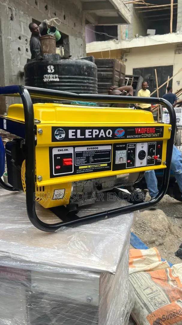 Brand New Elepaq Constant Petrol Generator 4.5kva %copper