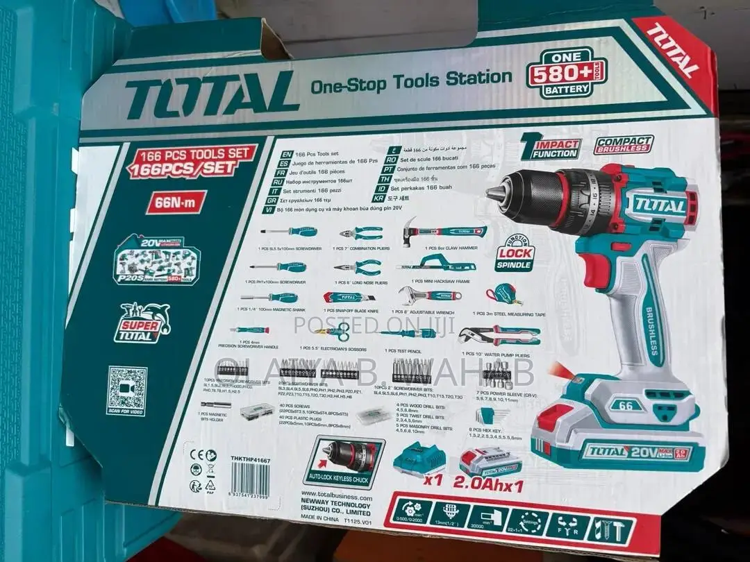 TOTAL THKTHP41667 166-Piece One-Stop Tools Station