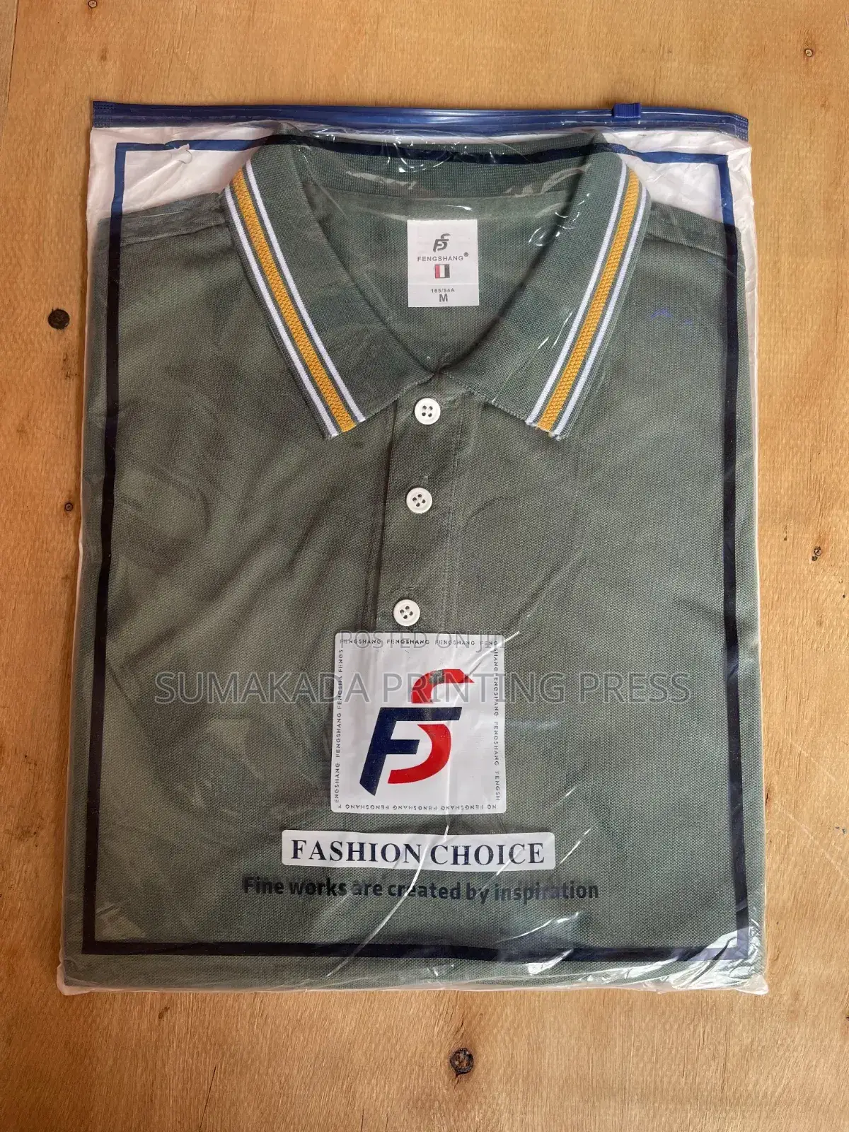 FENSHANG Premium Adult Polo Shirt | Contrast Striped Collar
