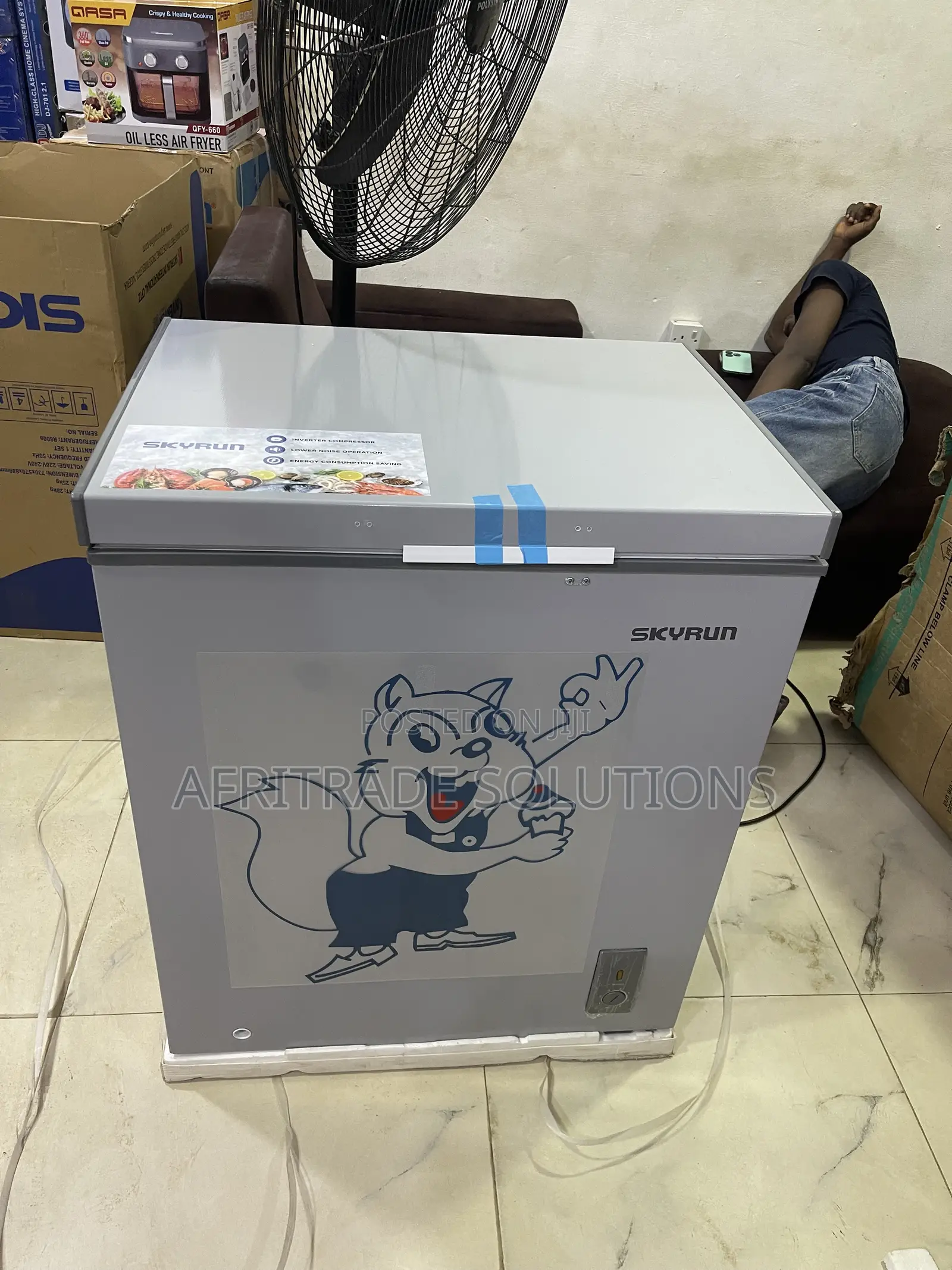 Skyrun 145L Inverter Deep Freezer – Space-Saving Food Storage