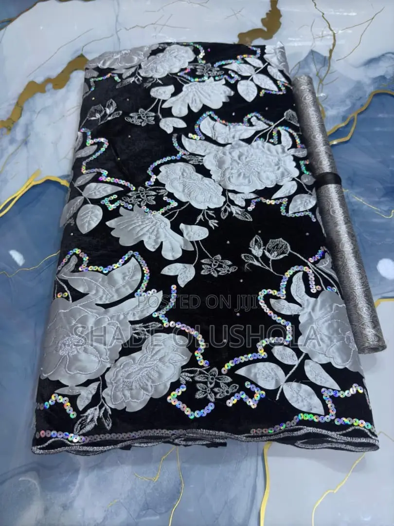 Mixed Colour Velvet Lace