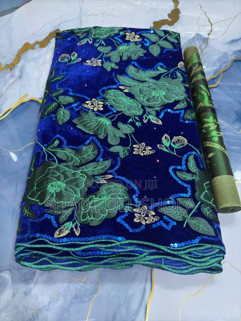 Mixed Colour Velvet Lace