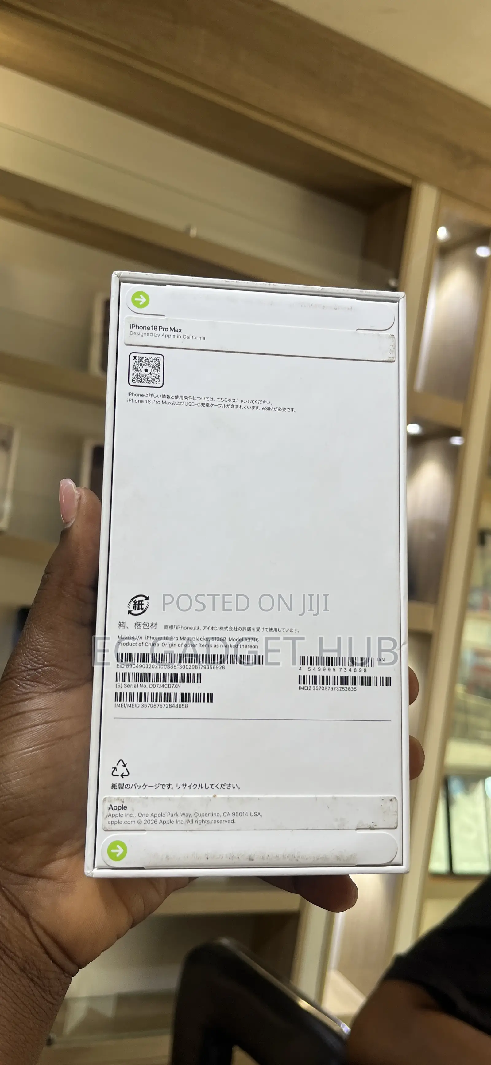 New Apple iPhone 18 Pro Max 512 GB Blue