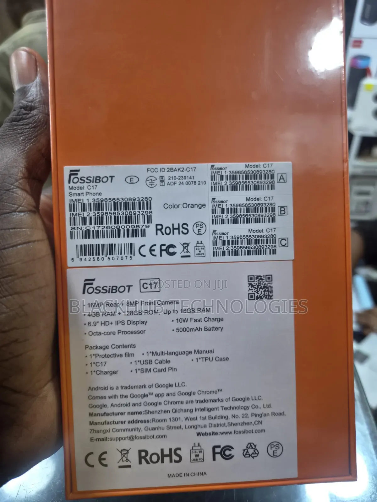 New Fossibot S3 128 GB Orange