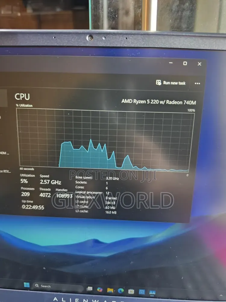 Laptop Alienware 15 16GB AMD Ryzen 5 SSD 512GB