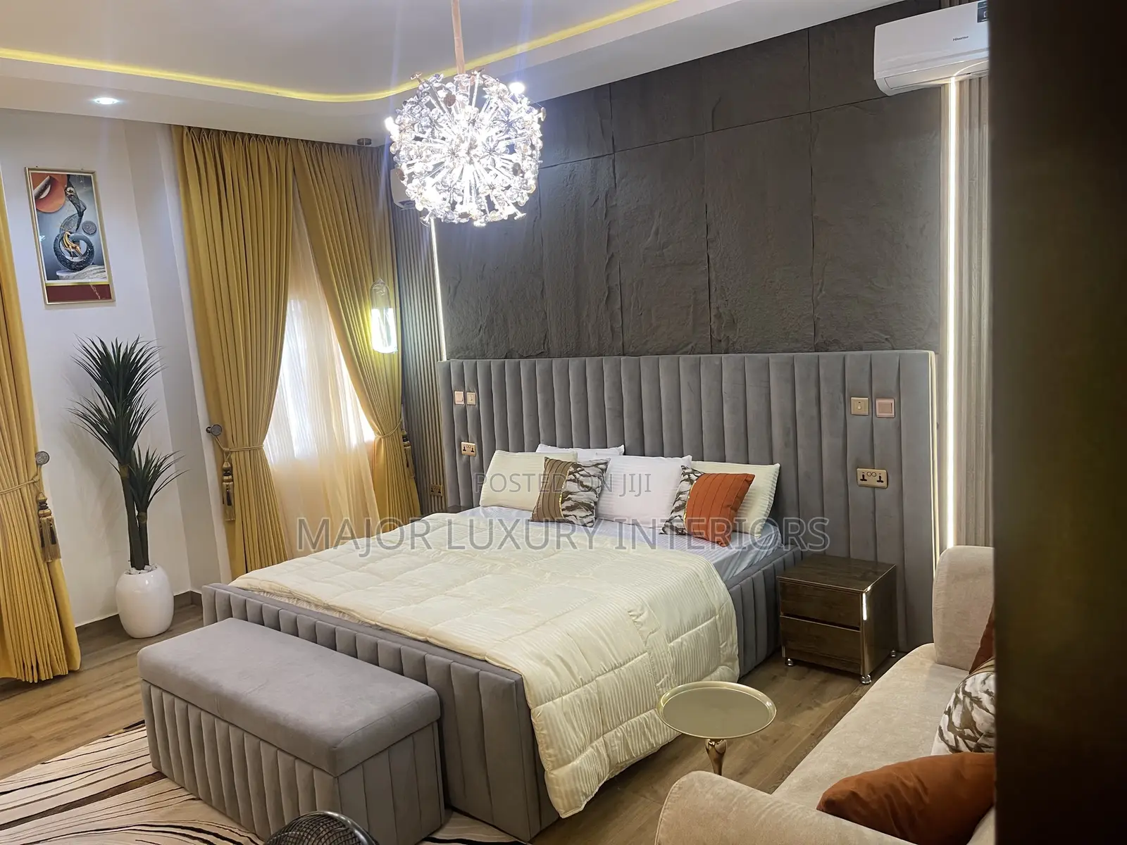 Highest Gold Quality Curtains With Pleated Design
