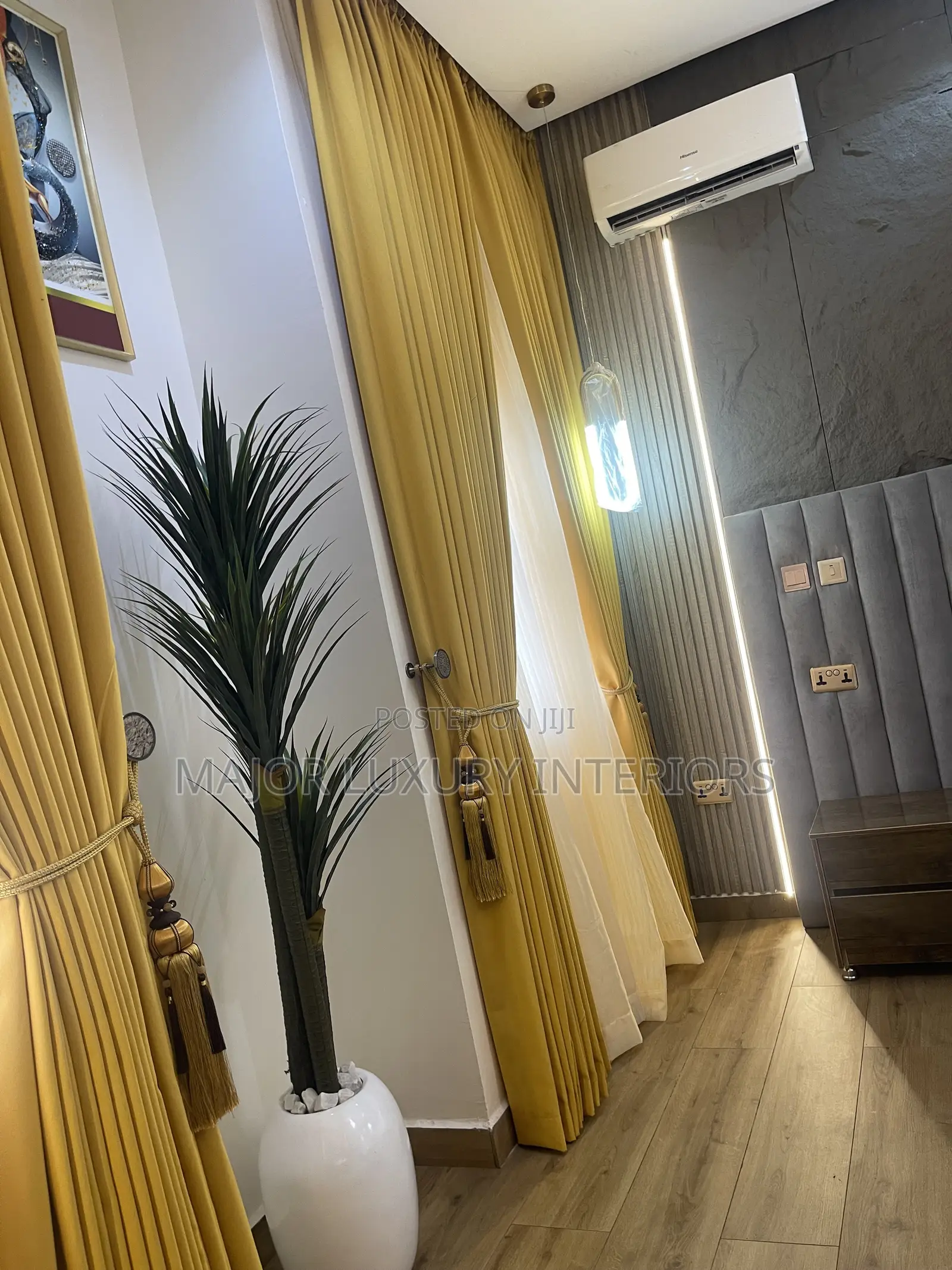 Highest Gold Quality Curtains With Pleated Design