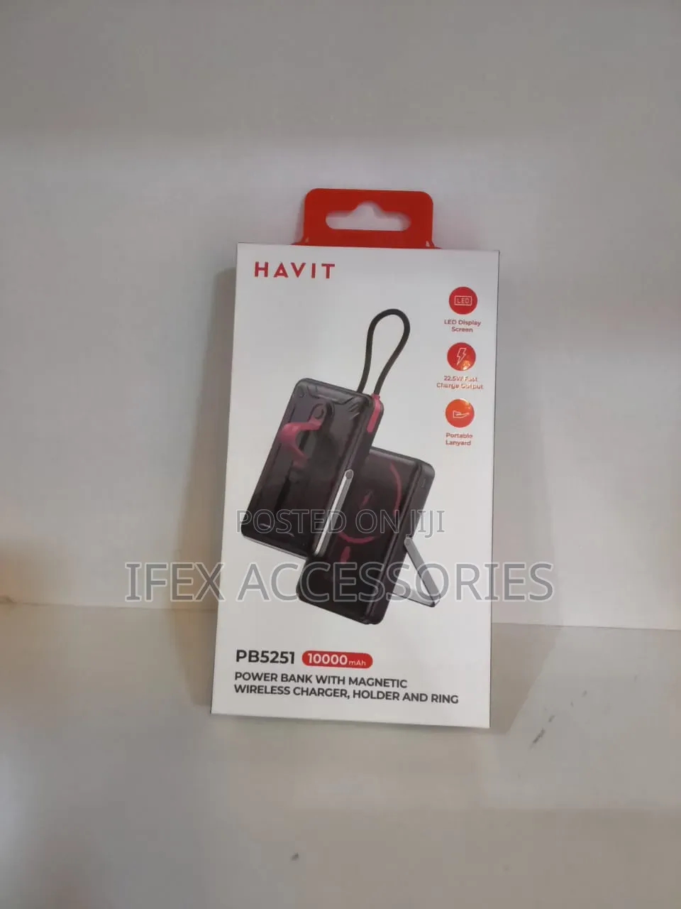 Havit Pb5251 10000mah Power Bank With Magnetic Wireless Charger
