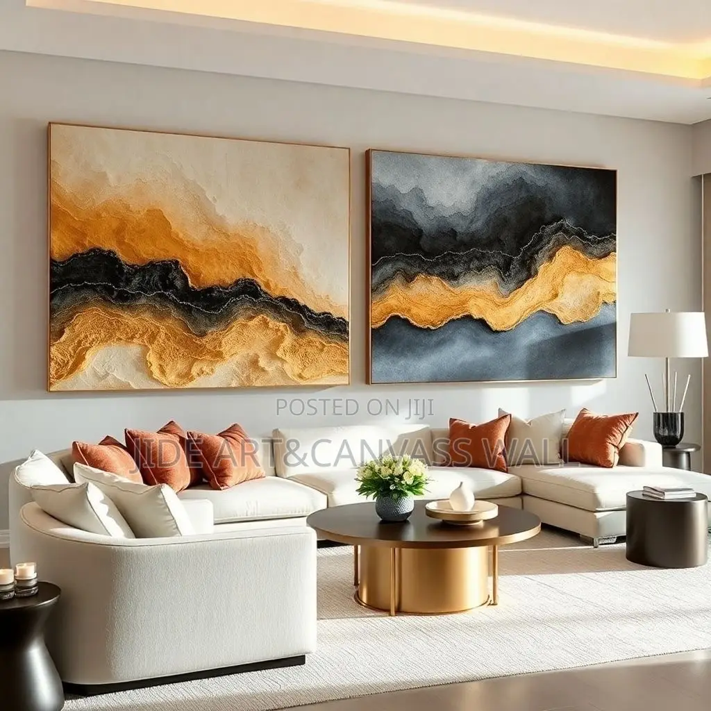 Modern Abstract Oil Color Mixing Wall Art Decors