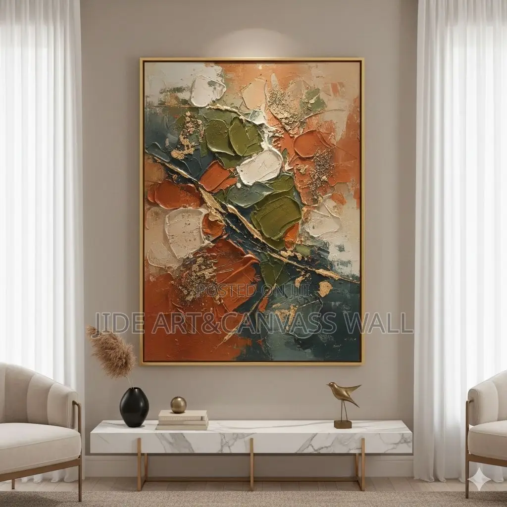 Modern Abstract Oil Color Mixing Wall Art Decors