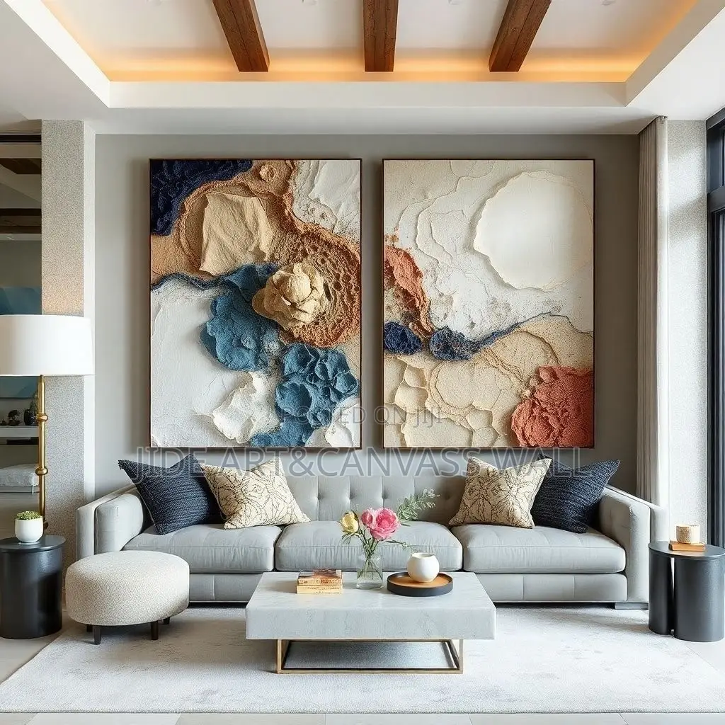 Modern Abstract Oil Color Mixing Wall Art Decors