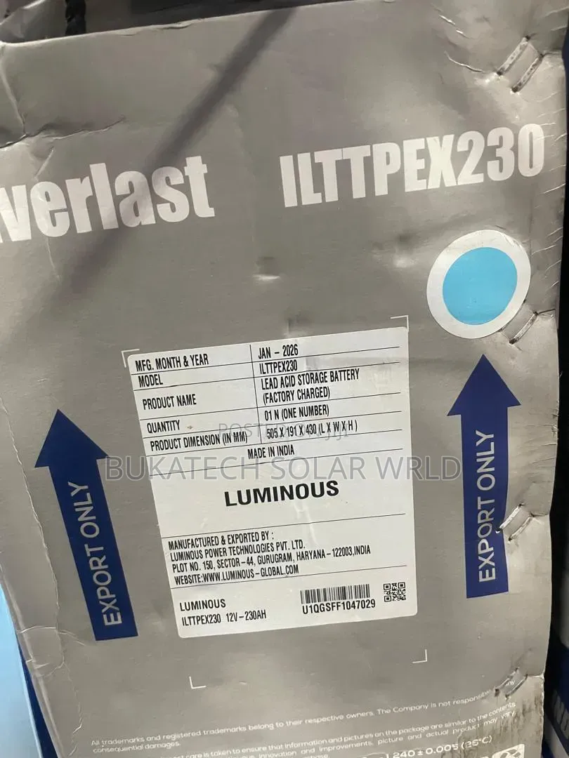 Luminous Inverlast Plus Tubular Battery
