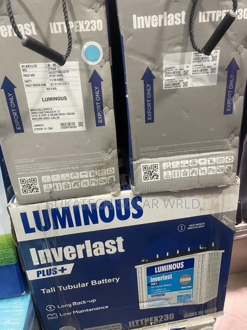 Luminous Inverlast Plus Tubular Battery
