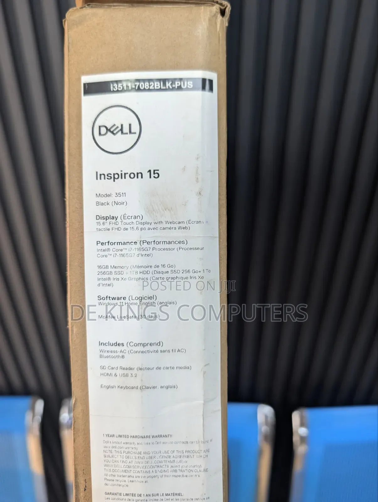 New Laptop Dell Inspiron 15 3511 16GB Intel Core i7 SSD 1.5T