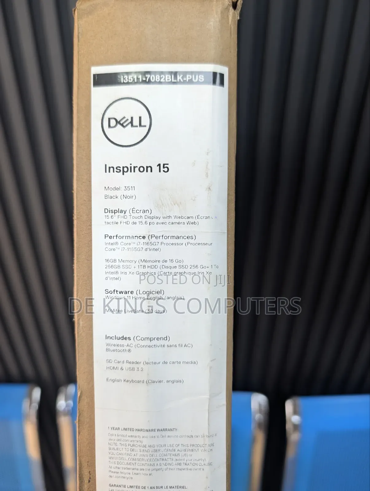 New Laptop Dell Inspiron 15 3511 16GB Intel Core i7 SSD 1.5T