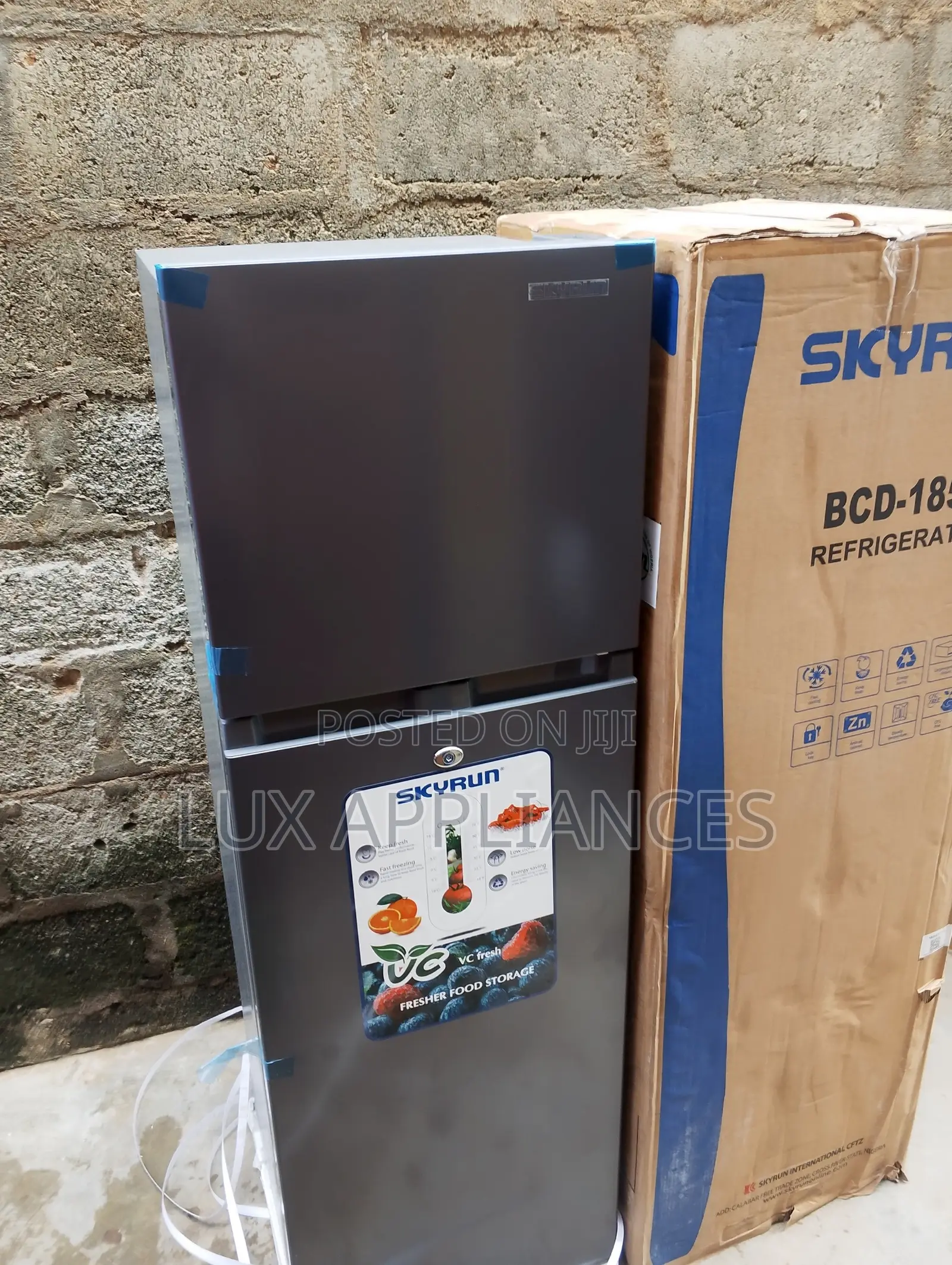 SKYRUN 180L Double Door Refrigerator With Freezer