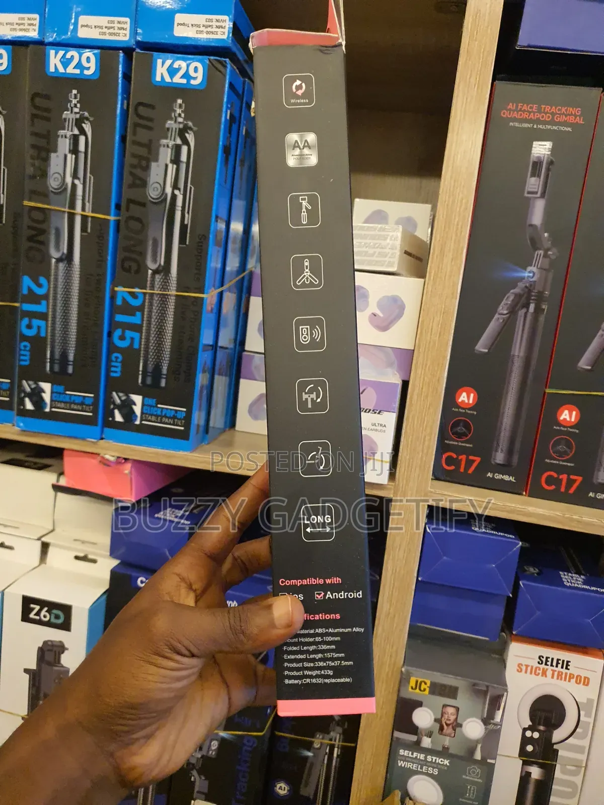 L16 "LONG" Selfie Stick & Tripod Stand