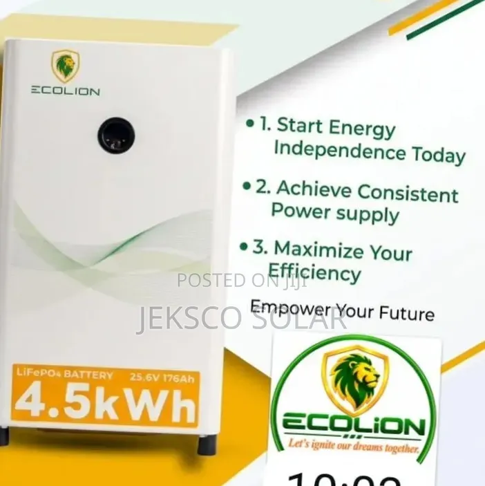4.5kw,25.6v, Ecolion Lithium Battery
