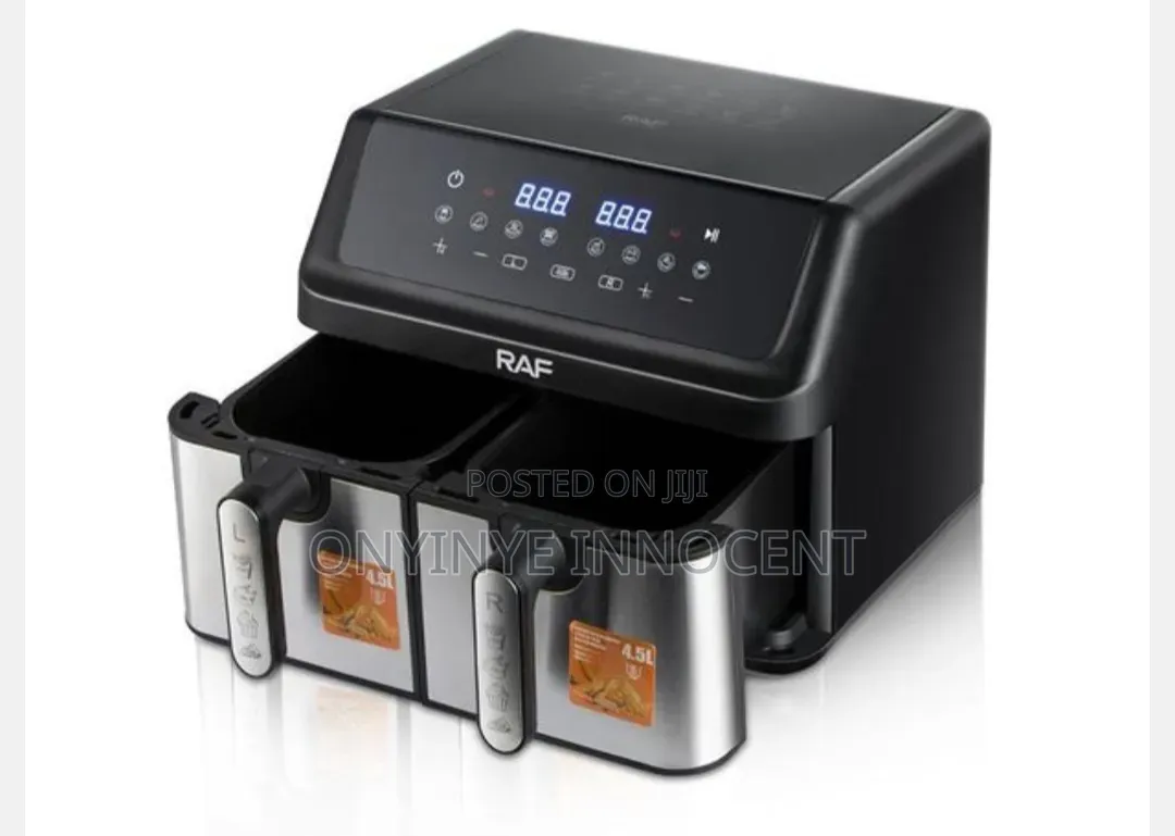RAF 10L Dual Basket Air Fryer R.5382 (5.0L + 5.0L)