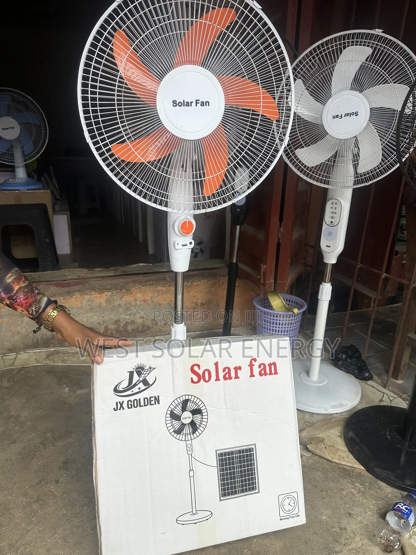 JX Golden 16inches Solar Fan