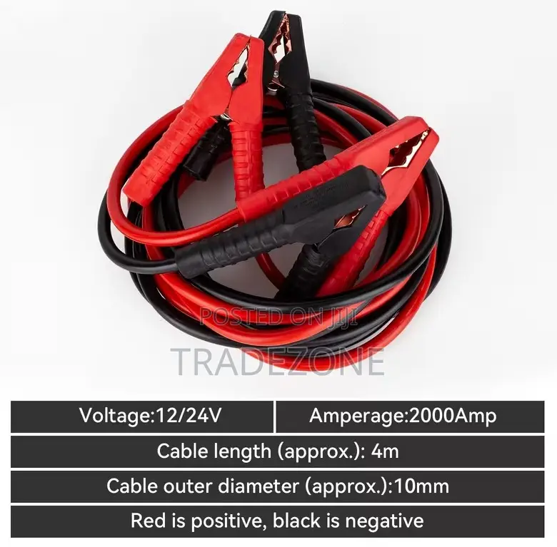 Heavy Duty 2000AMP 4M Car Battery Jumper Booster Cables