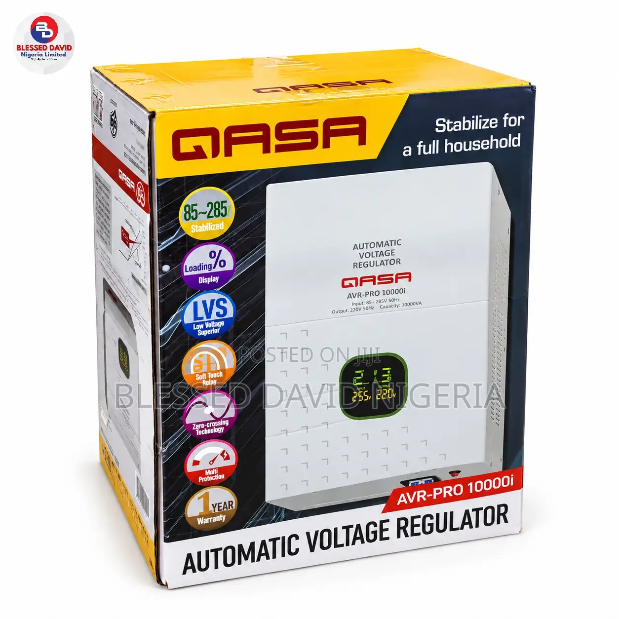 Qasa AVR-PRO 10000i 10kva Wall Mounted Stabilizer