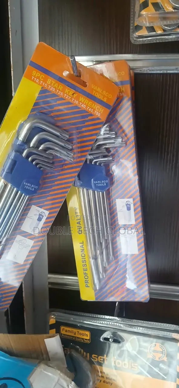 9Pcs Star Key Wrench Set T10-T50 Torx Allen Key Varlsco