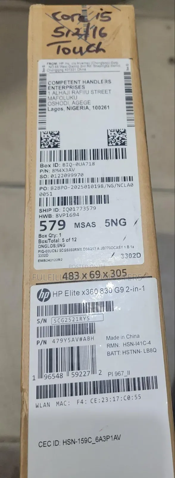 New Laptop HP EliteBook 830 G9 16GB Intel Core i5 SSD 512GB